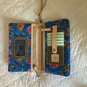 Colorful Floral Wallet with Card Slots
